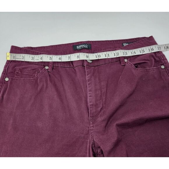 Buffalo David Bitton Jeans Women's 12  32x30 Maroon Hope Stretch Skinny Mid Rise - Picture 5 of 9
